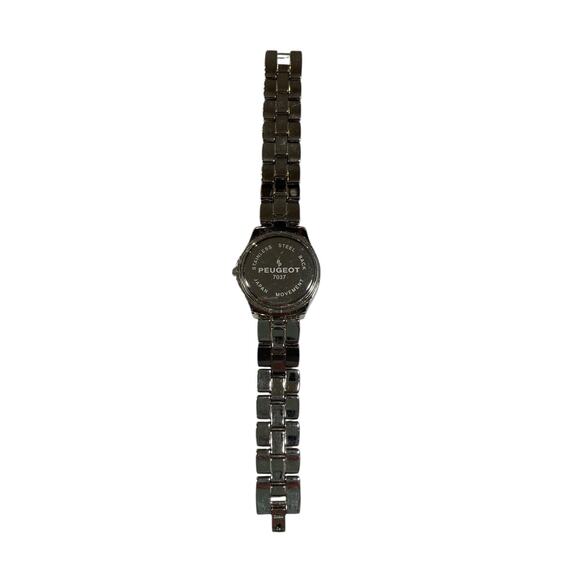 Peugeot Women\'s Analog Display Quartz Watch Silver Tone Crystal Round - Works main image 9